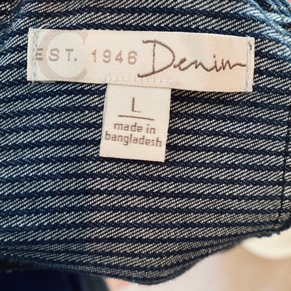 Women's Blue Denim C Est. 1946 Dress (L) - Picture 7 of 7